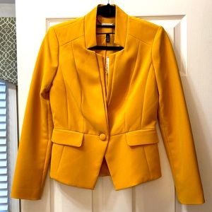 NWT White House Black Market Yellow Jacket Size 0